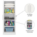 Armário Organizador Multiuso Com 4 Prateleiras - Branco